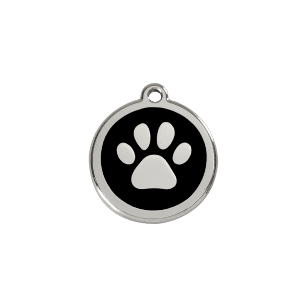 Vue avant - Médaille personnalisable pour chien/chat Red Dingo Émail/Acier inoxydable Noir S 20.00 7G