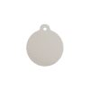 Vue arrière - Médaille personnalisée pour chat ou chien - Red Dingo Émail et acier inoxydable - Motif Flamant Blanc - Taille S