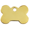 Vue arrière - "Médaille personnalisable Red Dingo Os Laiton plat - Taille S pour chien/chat - Réf : 03-BN-ZZ-SM"